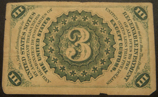 3 Cents Fractional Currency 2nd Issue - FR# 1226