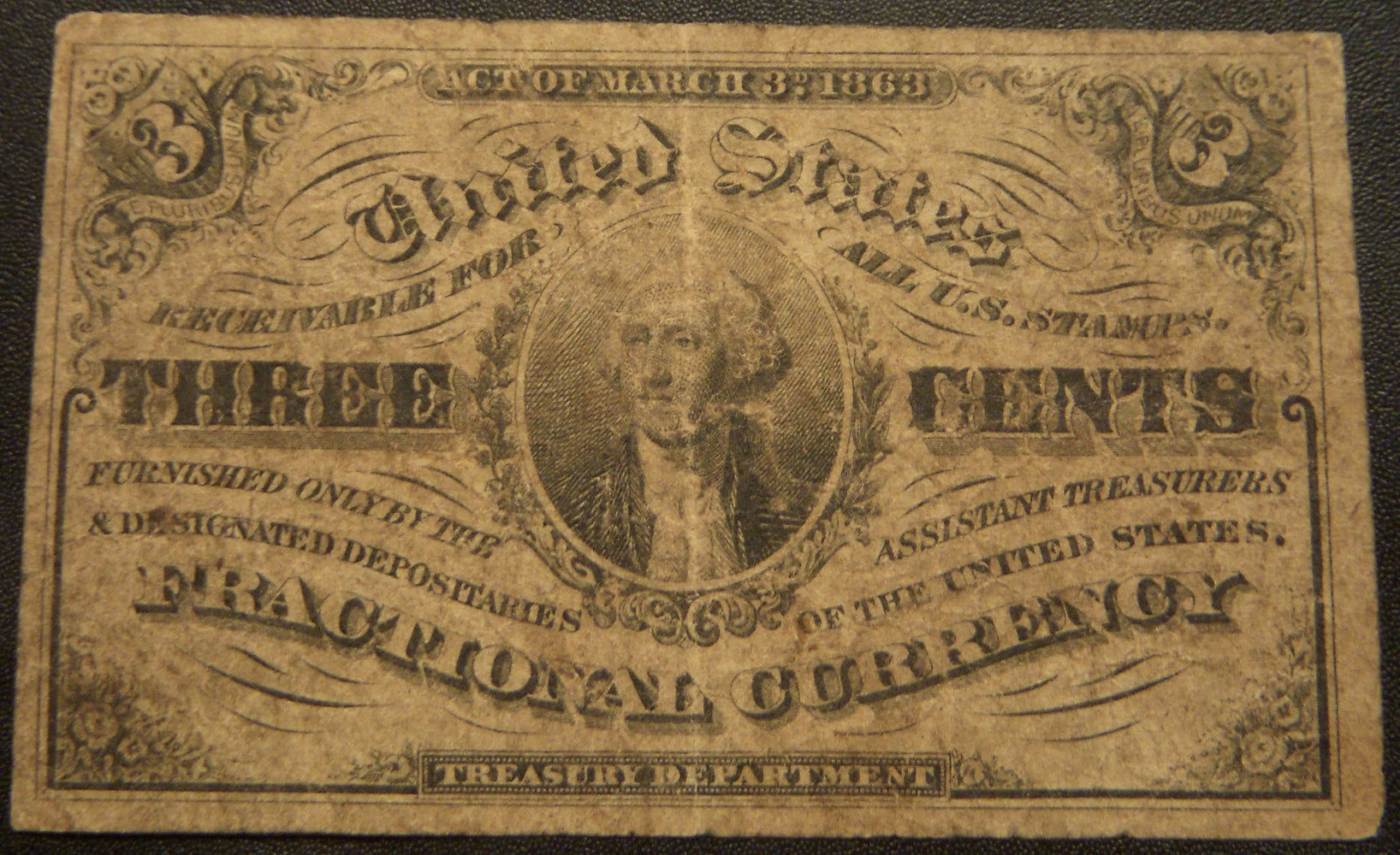 3 Cents Fractional Currency 2nd Issue - FR# 1226