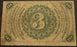 3 Cents Fractional Currency 2nd Issue - FR# 1226