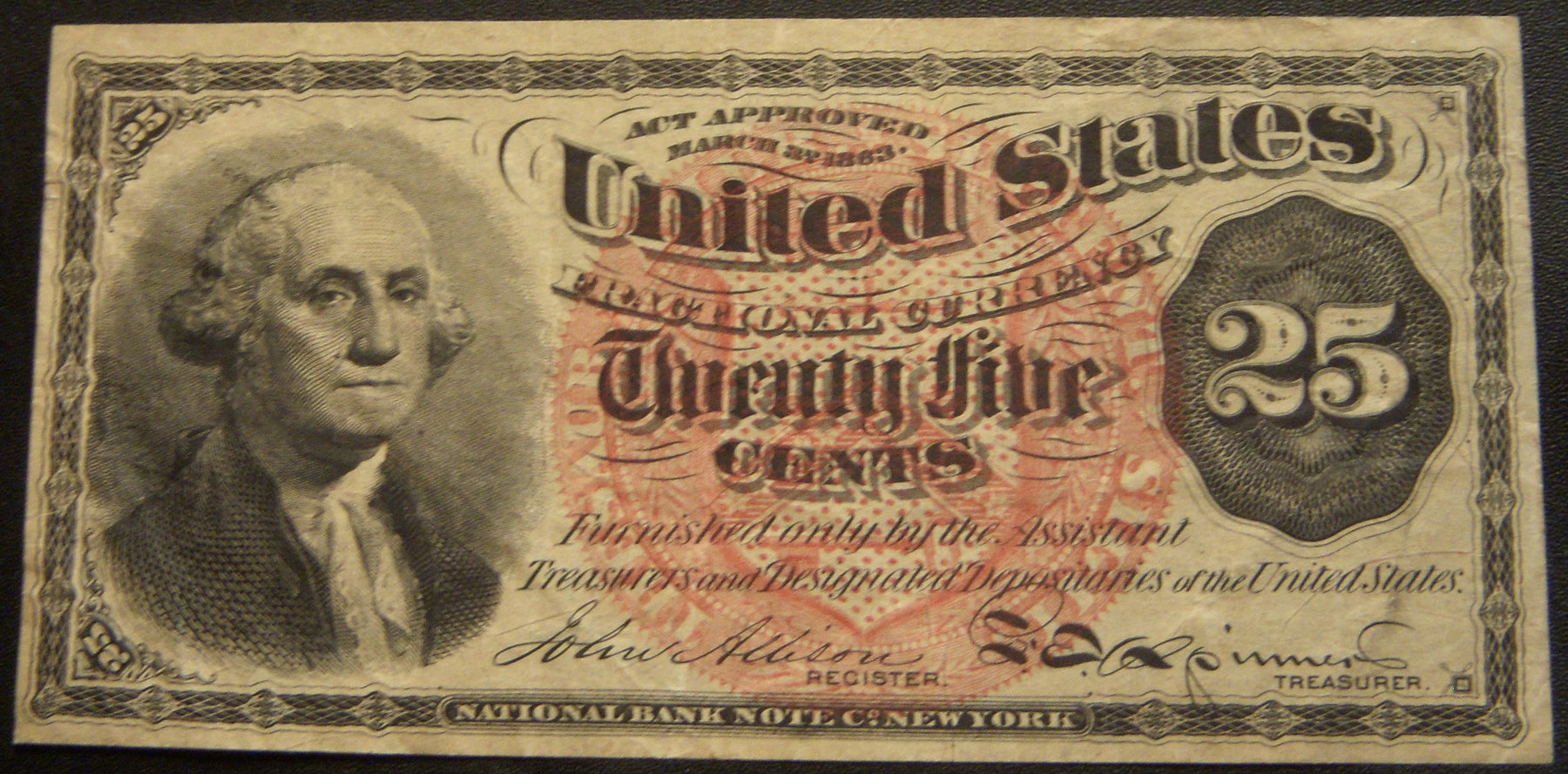 25 Cents Fractional Currency 4th Issue - FR# 1301