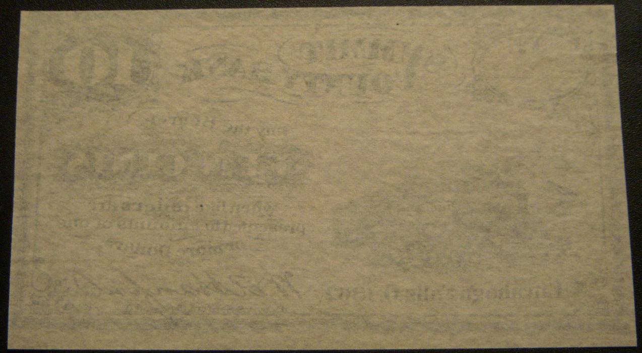 1862 10 Cents Summit County Bank Cuyahoga Falls, OH Note