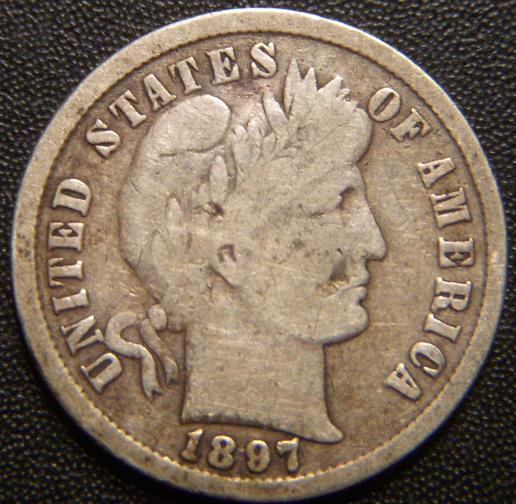 1897 Barber Dime - Good