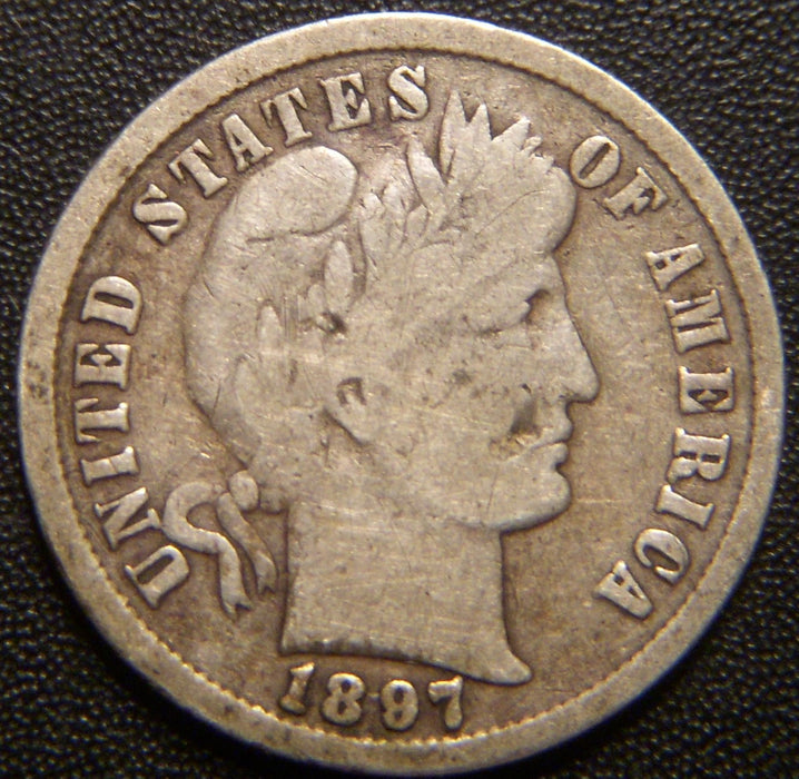 1897 Barber Dime - Good