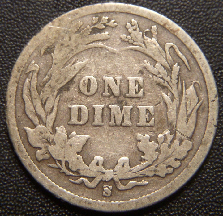 1897-S Barber Dime - Good