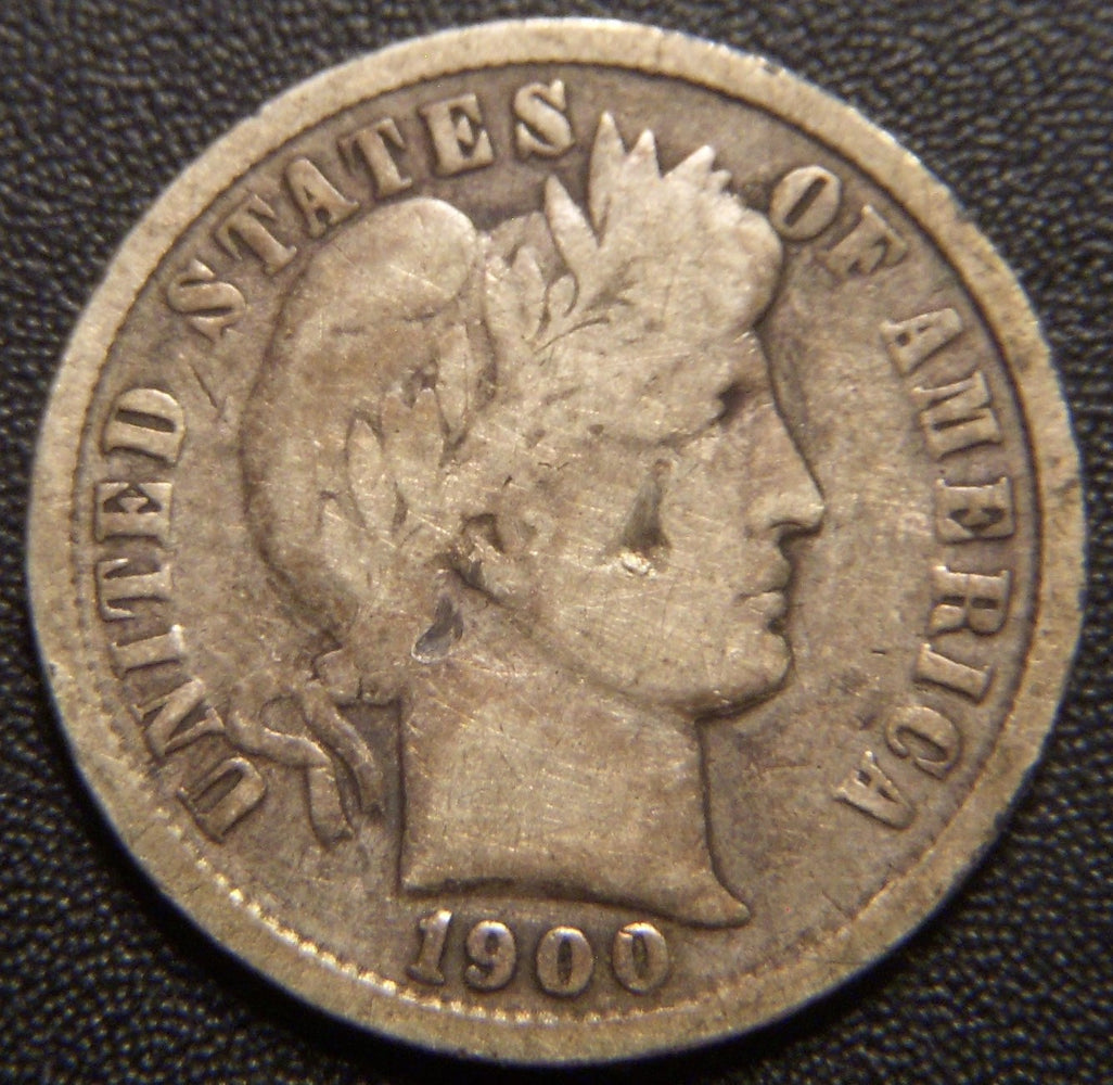 1900 Barber Dime - Good