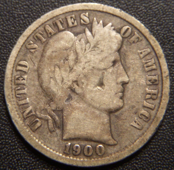 1900 Barber Dime - Good
