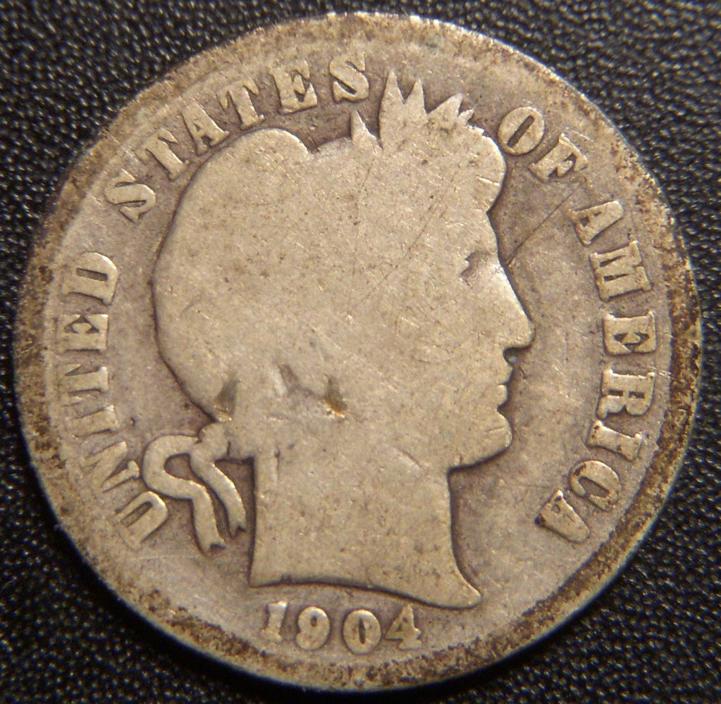 1904 Barber Dime - Good