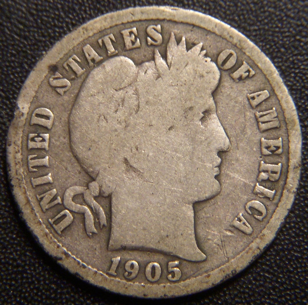 1905-S Barber Dime - Good