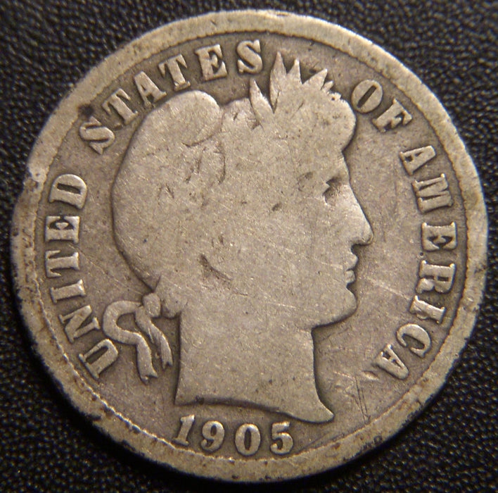 1905-S Barber Dime - Good