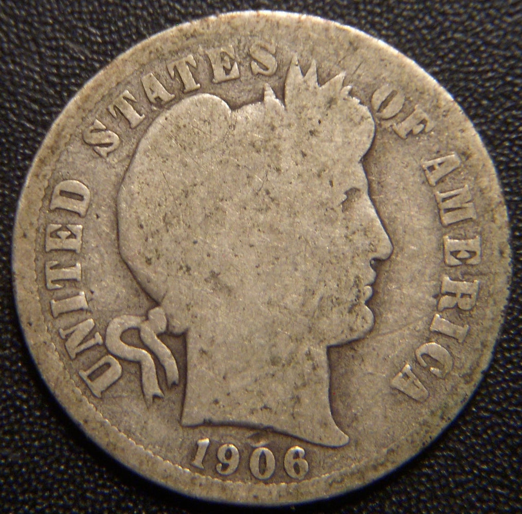 1906-D Barber Dime - Good