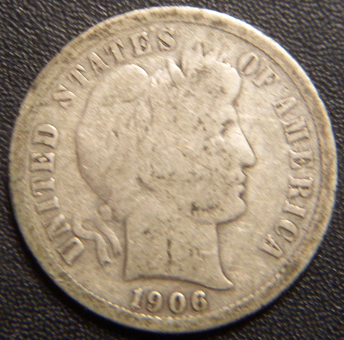 1906-S Barber Dime - Good