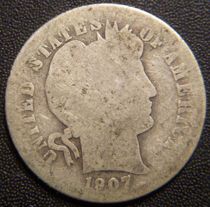 1907-D Barber Dime - Good
