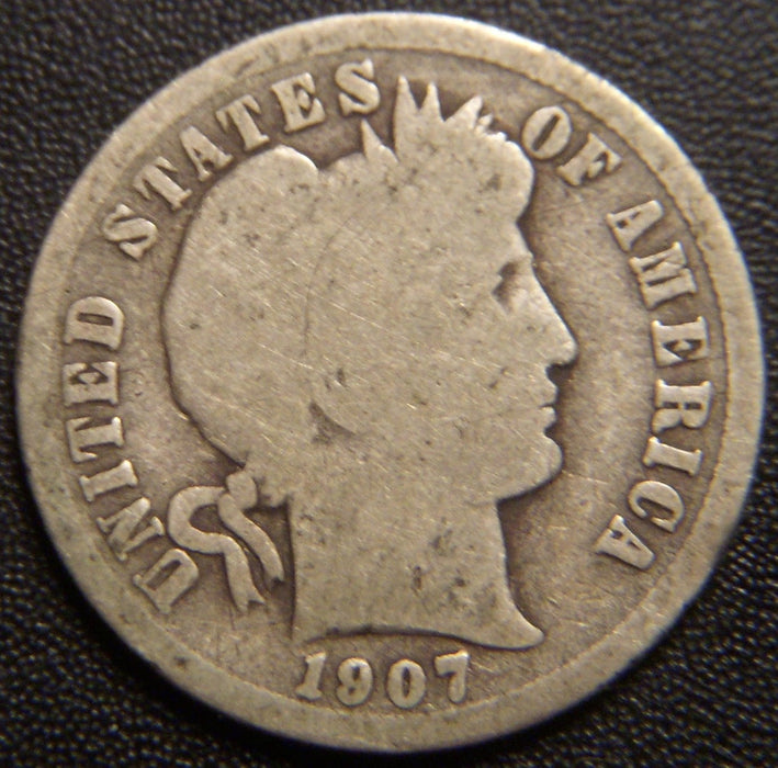 1907-O Barber Dime - Good