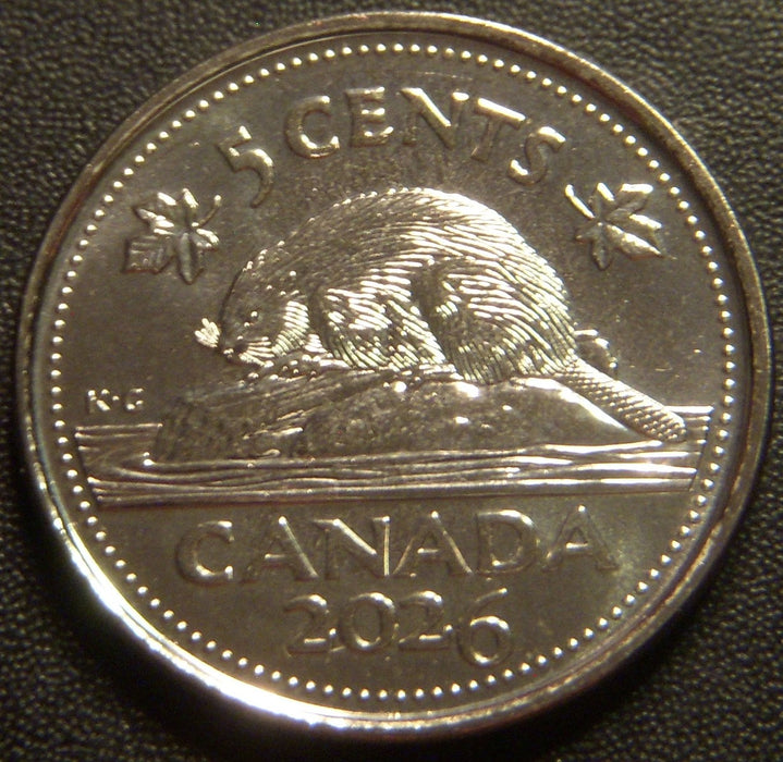 2026 Canadian Five Cents - Uncirculated