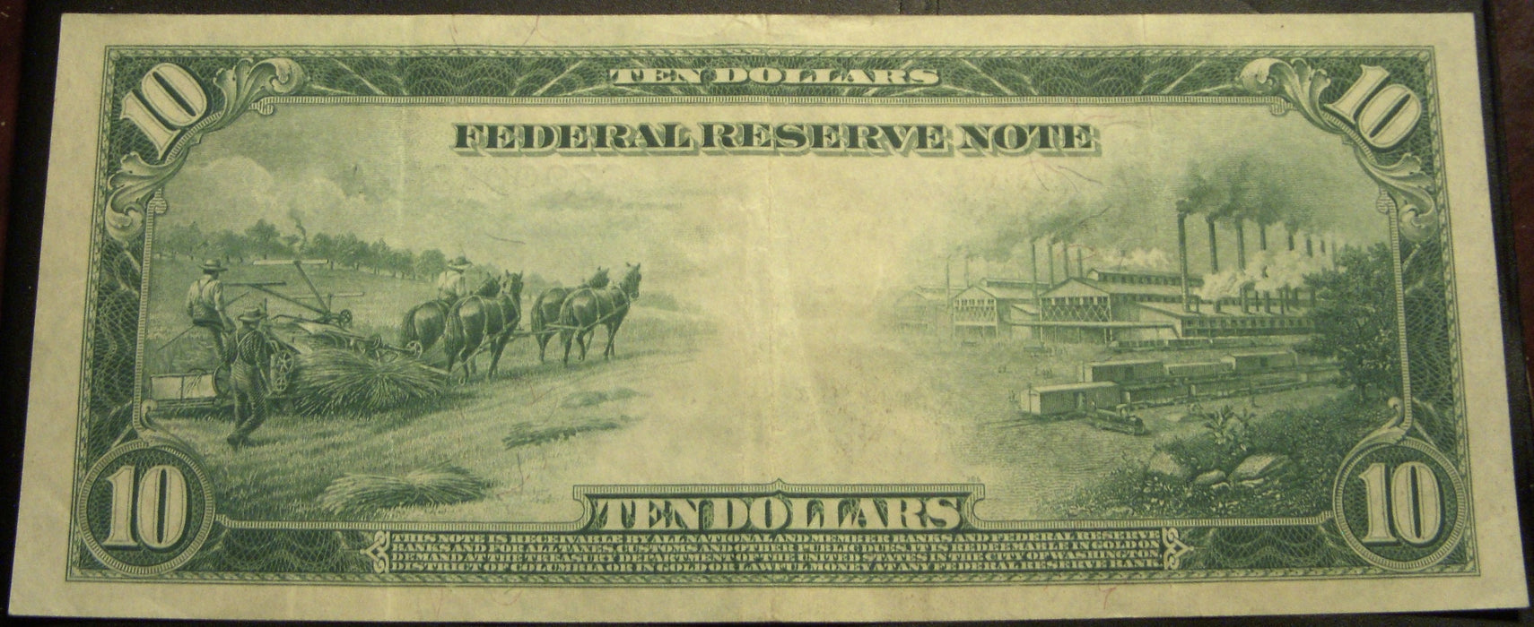 1914 7-G $10 Federal Reserve Note - FR# 930