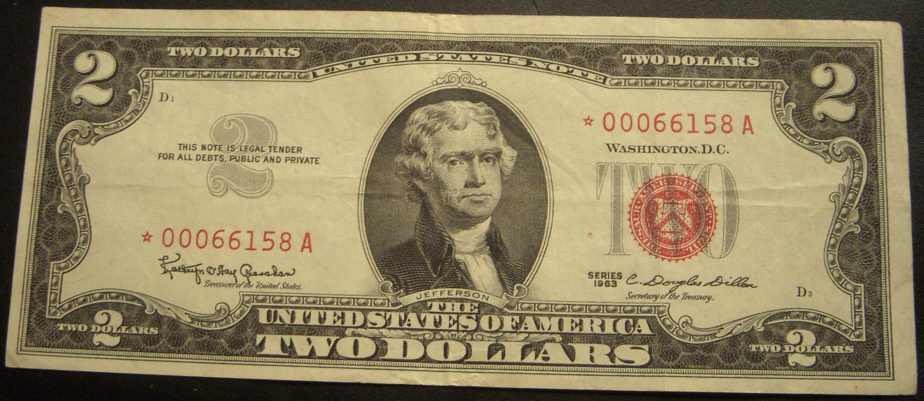 1963 $2 United States Note - FR# 1514* STAR Note
