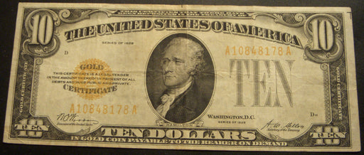 1928 $10 Gold Certificate - FR# 2400