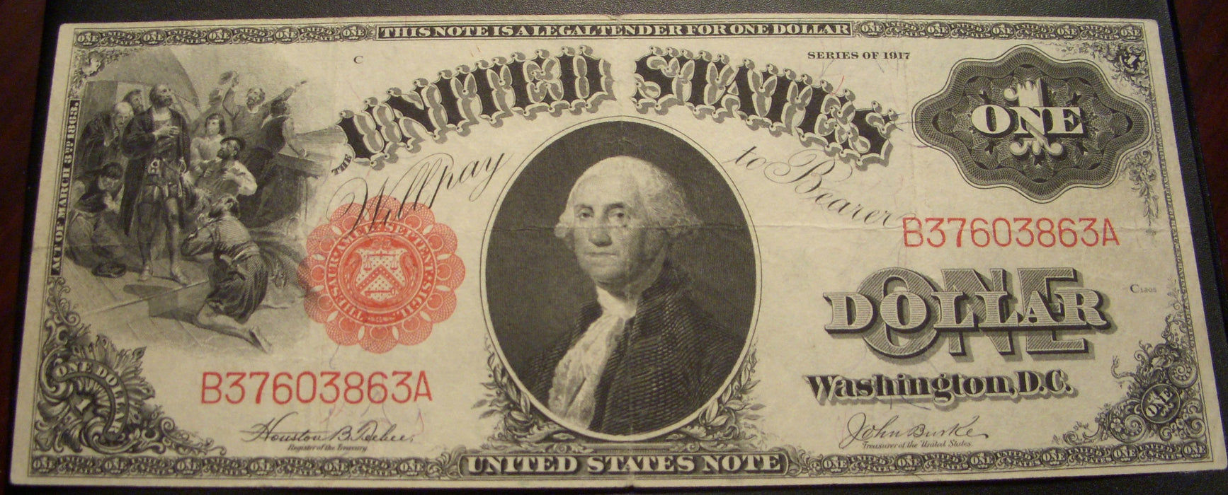 1917 $1 Untied States Note - FR# 36