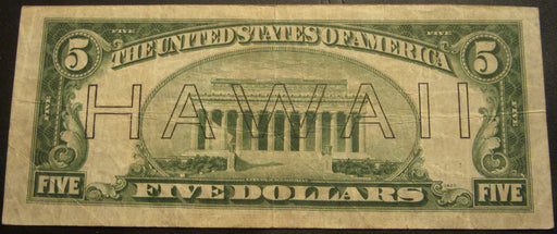 1934A Hawaii $5 Silver Certificate - FR# 2302