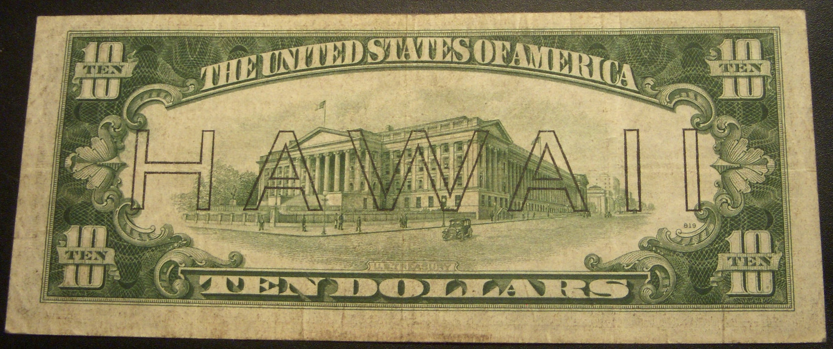 1934A Hawaii $10 Silver Certificate - FR# 2303