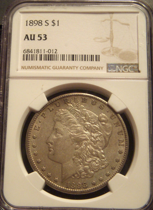 1898-S Morgan Dollar - NGC AU53