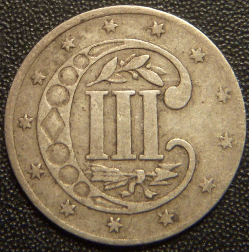 1854 Silver Three Cent - Fine