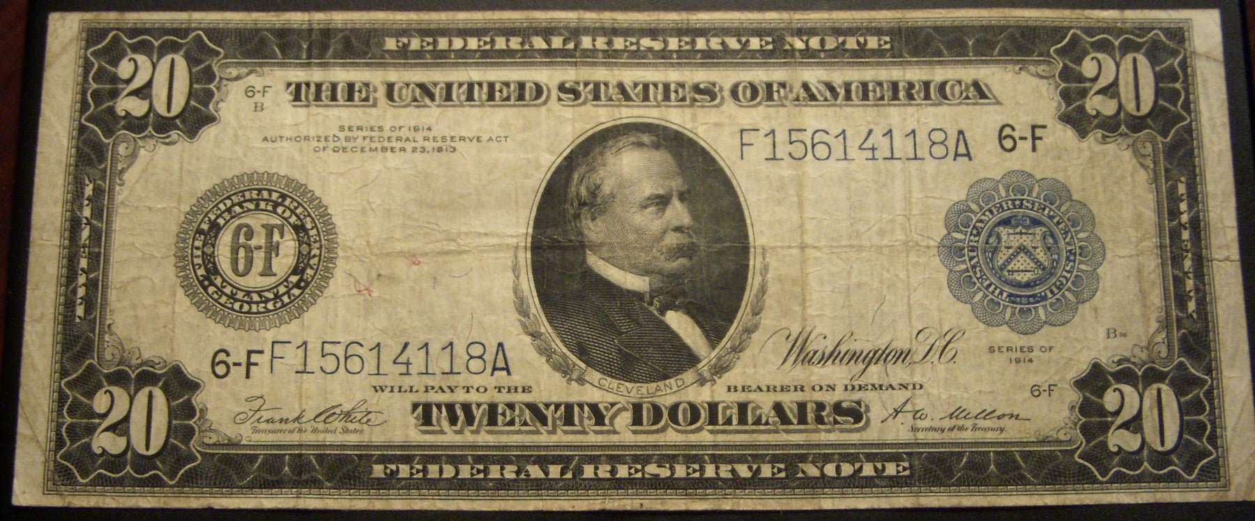 1914 $20 Federal Reserve Note - FR# 987