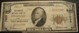 1929 $10 National Bank Note - Plymouth, IN Bank# 7035