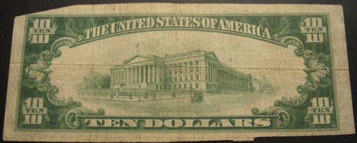 1929 $10 National Bank Note - Plymouth, IN Bank# 7035