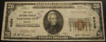 1929 $20 National Bank Note - Hartford IN Bank# 6959