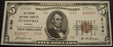1929 $5 National Bank Note - Evansville IN Bank# 2188