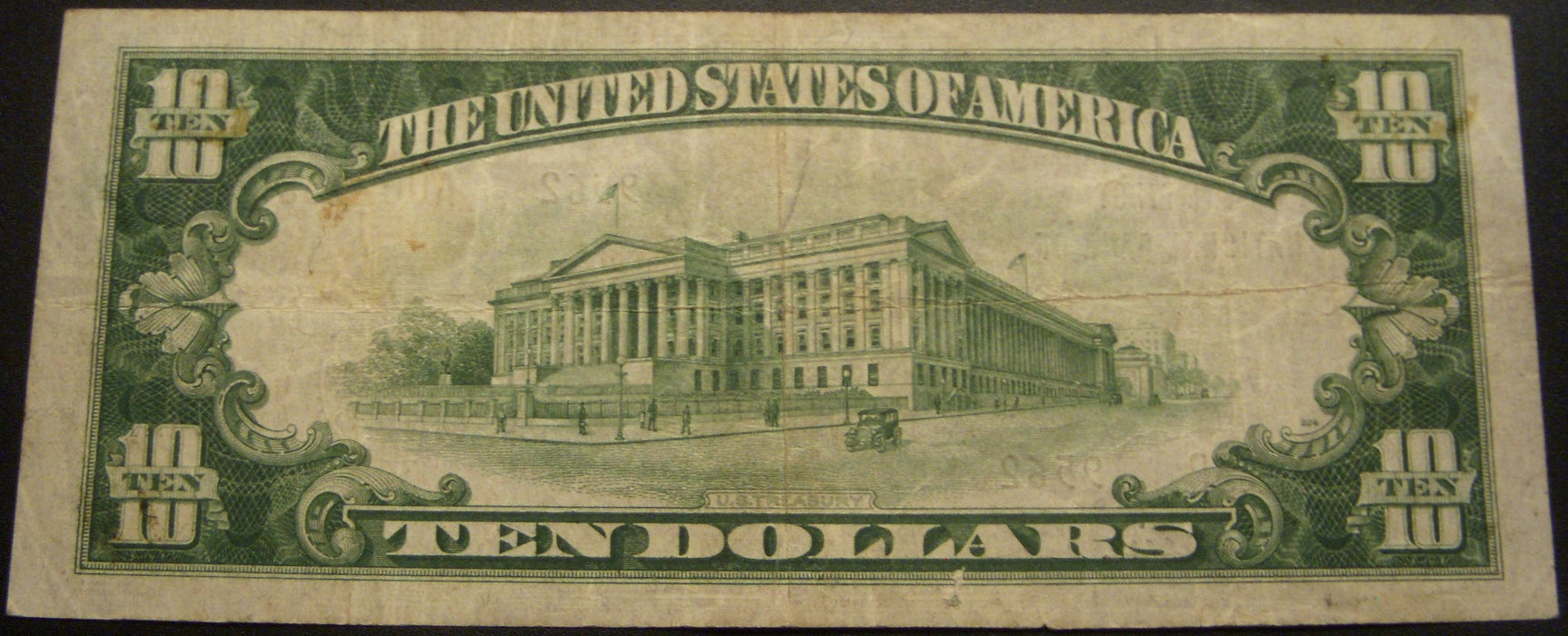 1929 $10 National Bank Note - Oakland City IN Bank# 9563