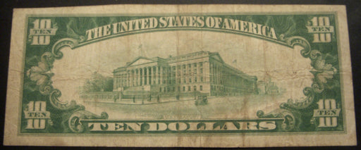1929 $10 National Bank Note - Sullivan IN Bank# 5392