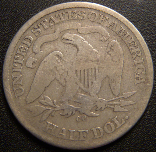 1872-CC Seated Half Dollar - Good