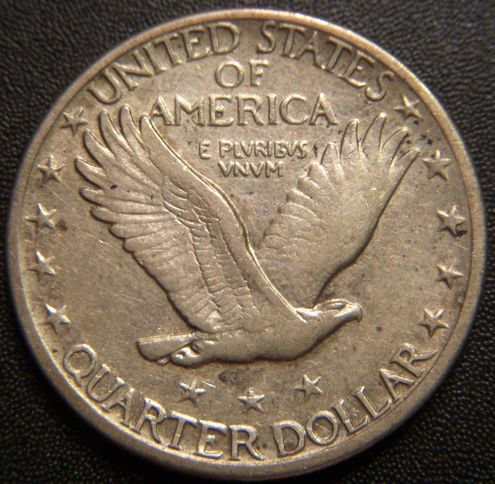 1917-D T2 Standing Quarter - Very Fine