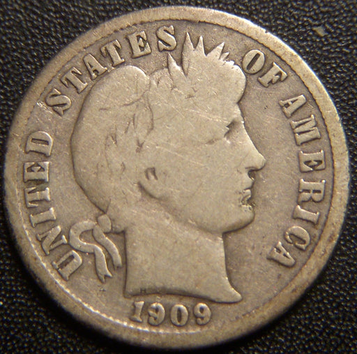 1909-D Barber Dime - Good