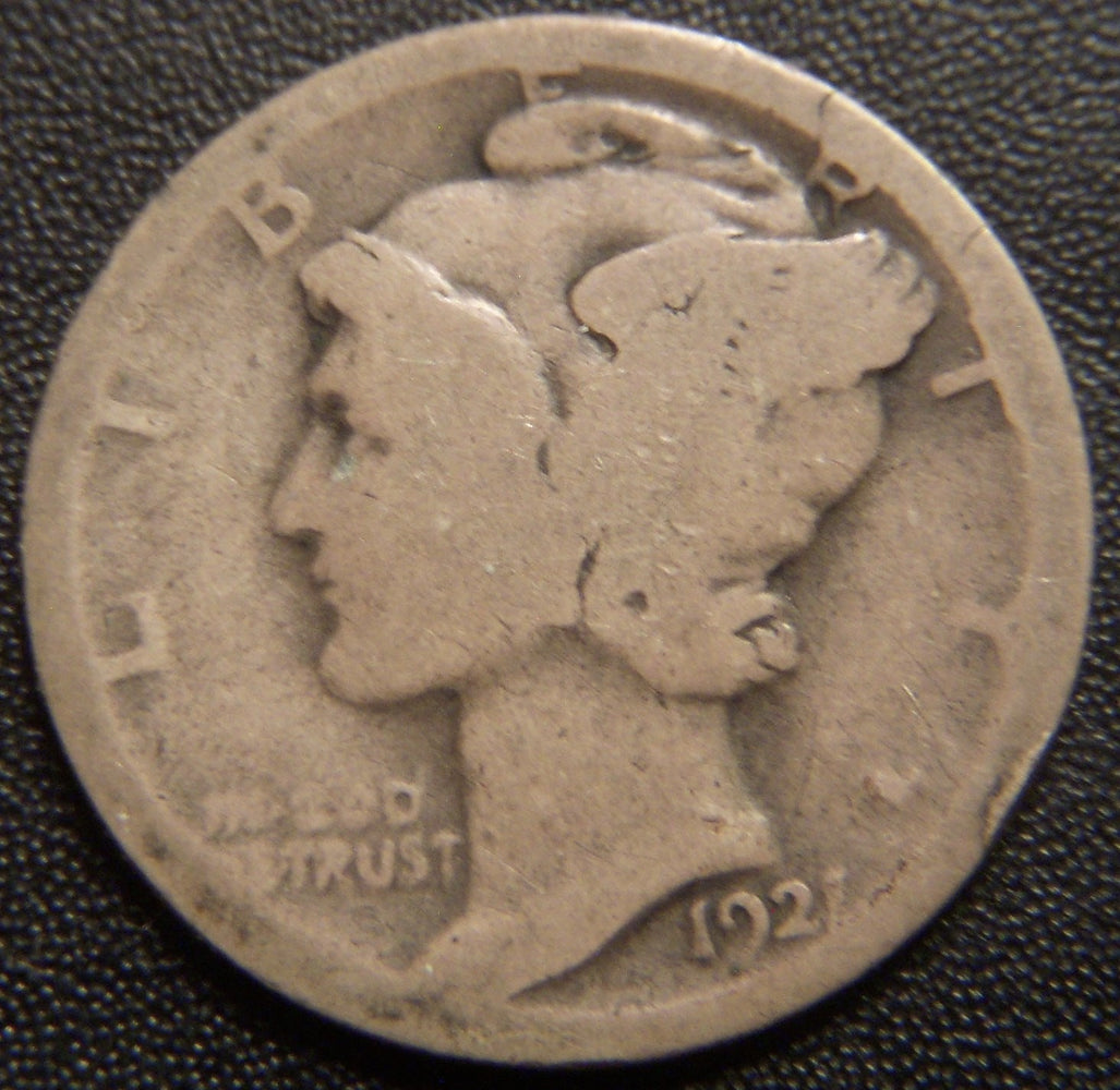 1921 Mercury Dime - Good
