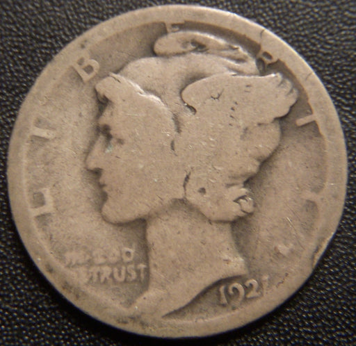 1921 Mercury Dime - Good
