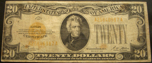 1928 $20 Gold Certificate - FR# 2402
