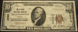 1929 $10 National Bank Note - Crawfordsville, IN Bank# 2533