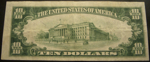 1929 $10 National Bank Note - Crawfordsville, IN Bank# 2533