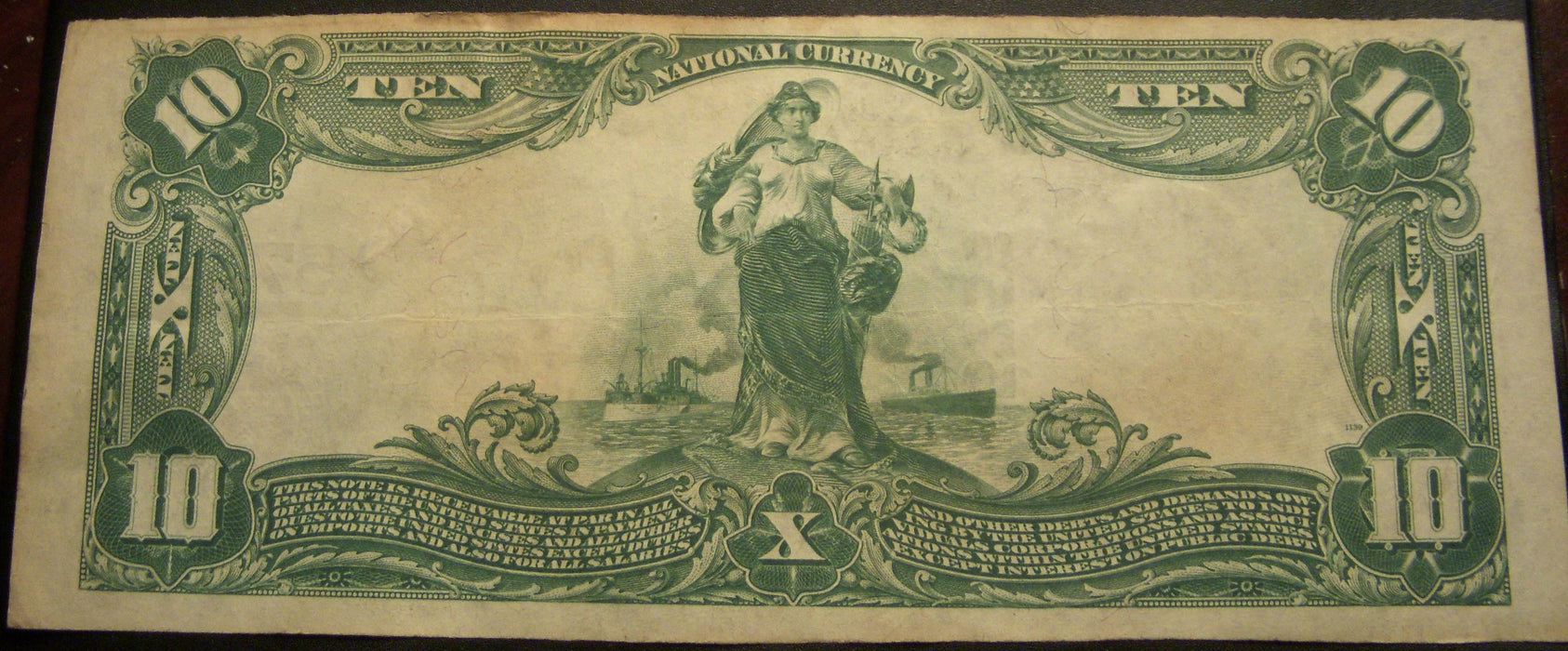 1902PB $10 National Bank Note - Tell City, IN Bank# 5756