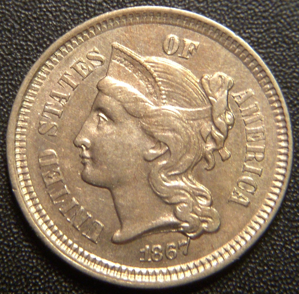 1867 Three Cent - Uncirculated