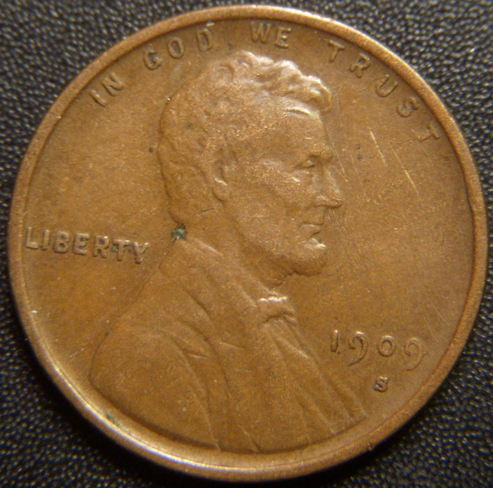 1909-S Lincoln Cent - Very Fine Details
