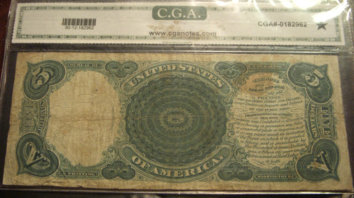 1907 $5 United States Note - FR# 90 CGA F12