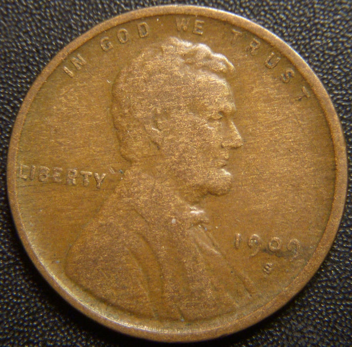 1909-S Lincoln Cent - Fine