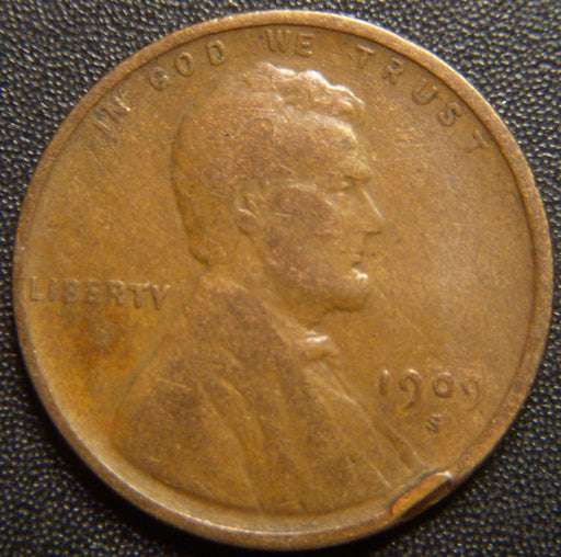 1909-S Lincoln Cent - Fine