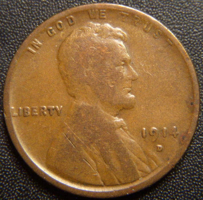 1914-D Lincoln Cent - Very Good