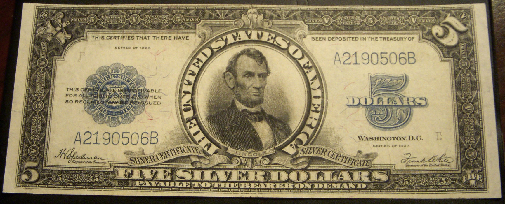 1923 $5 Silver Certificate - FR# 282