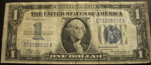 1934 $1 Silver Certificate - FR# 1606